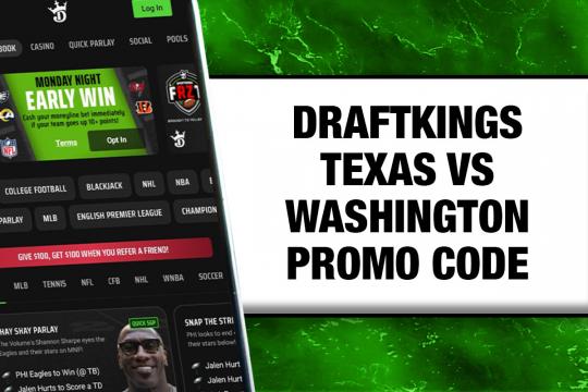 DraftKings promo code: New players get $150 bonus for Texas-Washington