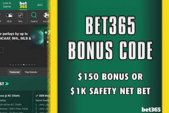 Bet365 bonus code WRALXLM lands $150 bonus or $1k bet for Presidents' Day