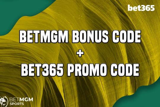 BetMGM bonus code + Bet365 promo code unlock $1,150 in Saturday bonuses