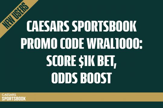 Caesars Sportsbook promo code WRAL1000: Score $1k bet, odds boosts for NBA Monday