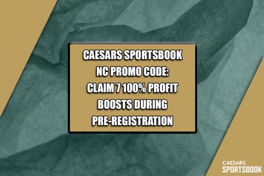 Caesars Sportsbook NC Promo Code WRALDBL: Claim 7 100% profit boosts during pre-registration