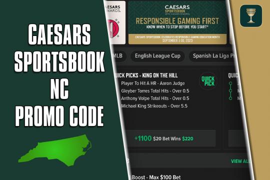 Caesars Sportsbook NC promo code WRALNC: Register this week for $250 in bonus bets