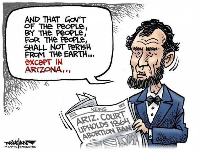 DRAUGHON DRAWS: In Arizona the court turns 2024 back to 1864