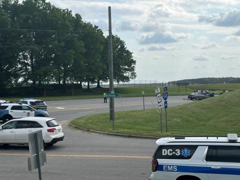 Authorities are investigating a serious crash near Raleigh-Durham International Airport Thursday that left two people injured.
