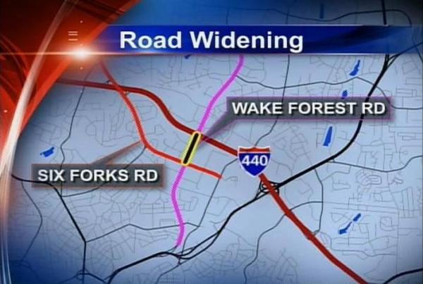 Wake Forest Road Widening Project Begins Monday Night