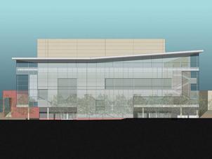 Rendering of the Durham Performing Arts Center