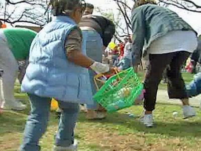 Easter Egg Hunters Get an Early Start