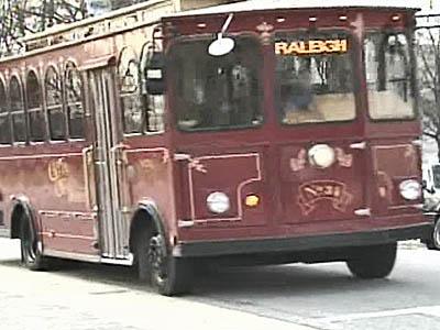 Downtown Raleigh trolley