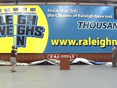 Billboard unveiled in Raleigh weight loss campaign