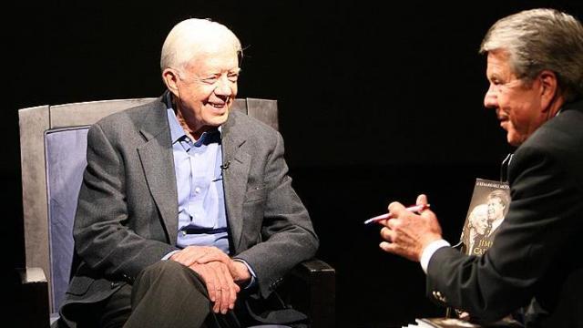PHOTOS: Jimmy Carter visits WRAL