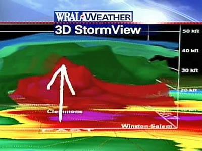 3-D image looks inside Clemmons storm