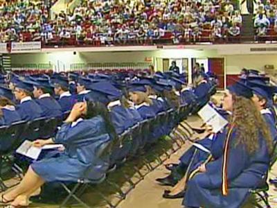 Some grads sweat out wait for diploma