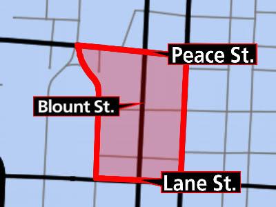 Blount Street Commons map
