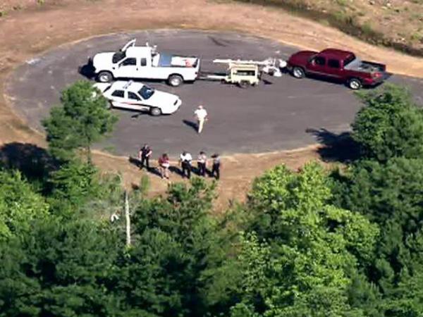 Sky 5 video of area where body was found
