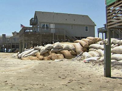 Sandbag sites being evaluated on coast