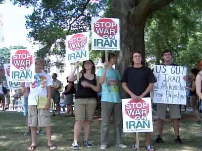 N.C. group protests war with Iran