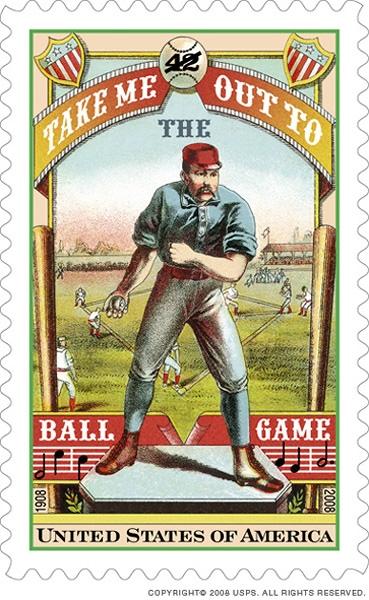 Take Me Out to the Ballgame commemorative stamp