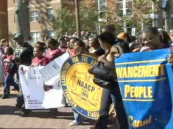 NCCU early voting march
