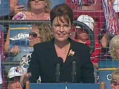 Web Only: Palin speaks at Elon rally