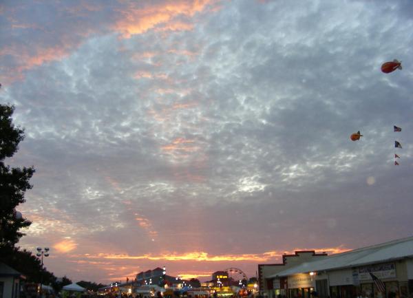 Sunset at the Fair, October 16, 2008