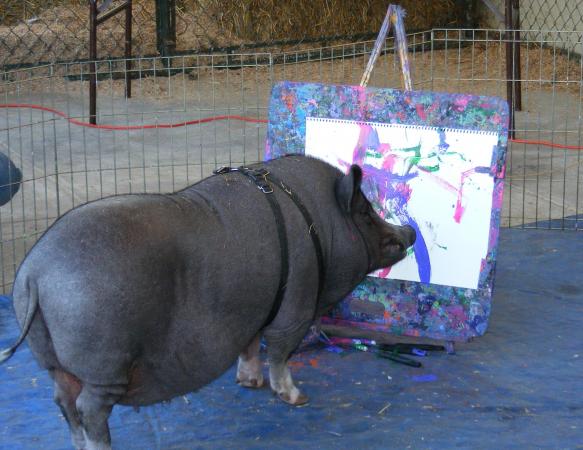 Smithfield the Painting Pig