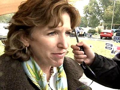 Hagan spends Election Day campaigning