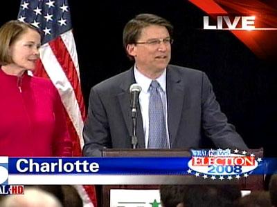 Web only: McCrory concedes governor's race