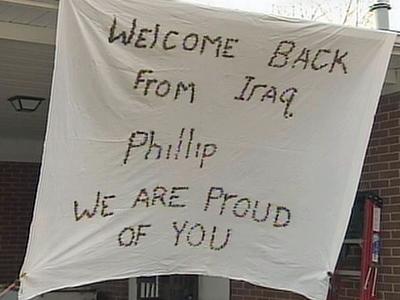 Soldier returns home to Durham after 15 months in Iraq