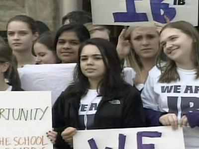 Students rally to keep Broughton's magnet status