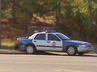 Raleigh police patrol car