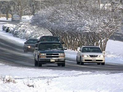 Snow plus melting could mean black-ice problems