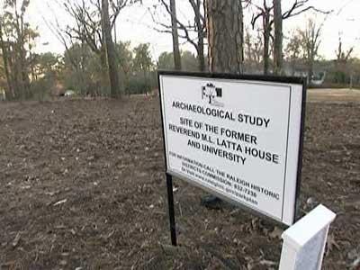 Archaeologists unearth remnants of Latta House