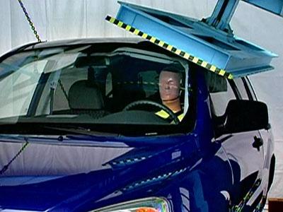 IIHS conducts new SUV roof testing