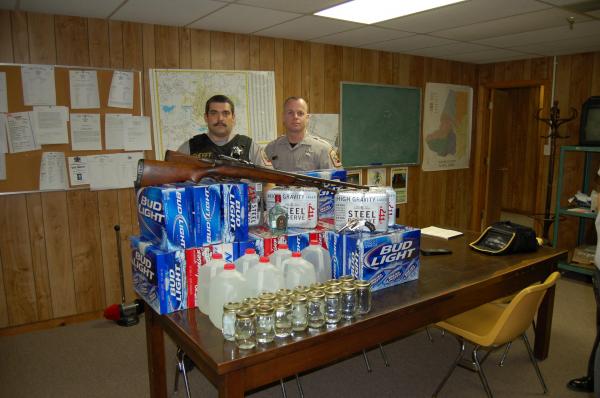 Moonshine seized in Wayne County