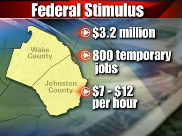 Stimulus money to create temporary jobs in Wake, Johnston