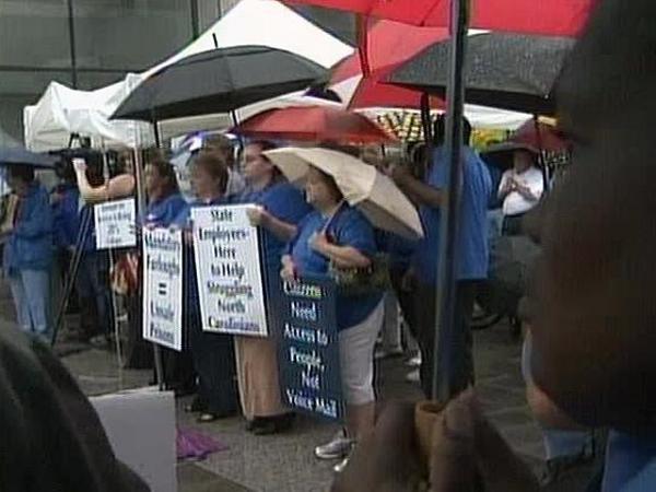 N.C. state employees rally against furloughs