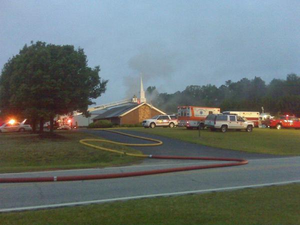 Clayton church fire deemed suspicious