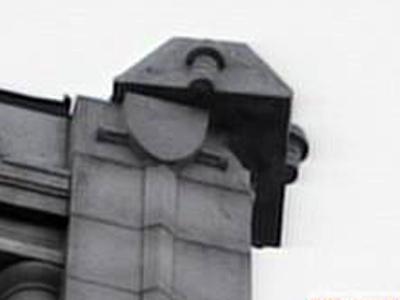 Bell tower damaged, possibly struck by lightning