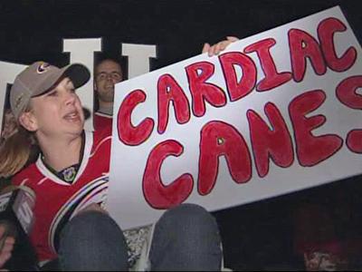 Fans welcome home 'Cardiac Canes'