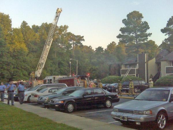 Crews battled an apartment fire at Woods of North Bend on Shanda Drive Thursday morning. The blaze began just before 5 a.m., and crews had it under control by 6:30 a.m.