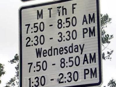 School zone signs are updated