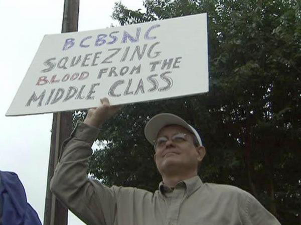 Protesters claim Blue Cross denies coverage