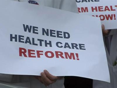 Health care reform focus of rally