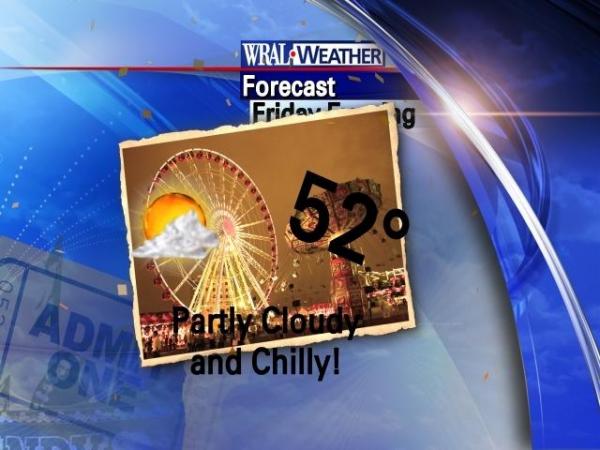 Sunday will be cloudy and chilly for the State Fair.