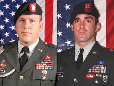 Sgt. 1st Class David E. Metzger and Staff Sgt. Keith R. Bishop