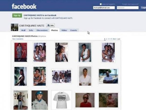 Twitter, Facebook link Haiti with world
