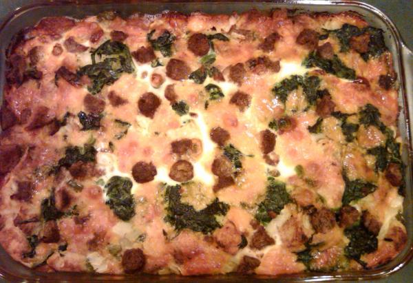 Egg and Spinach Casserole
