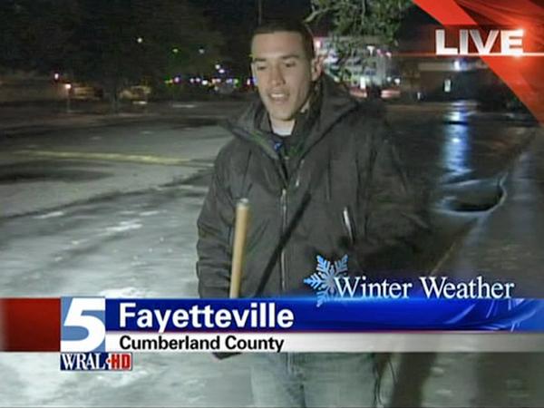 WRAL reporter's encounter with faulty ice breaker