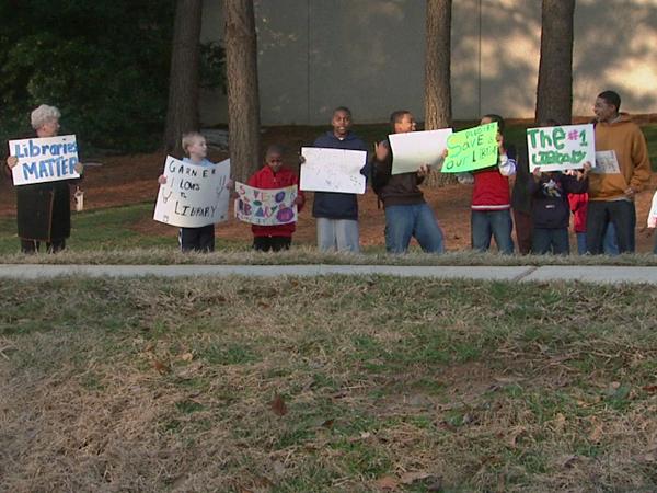 Demonstration held to keep Garner library open