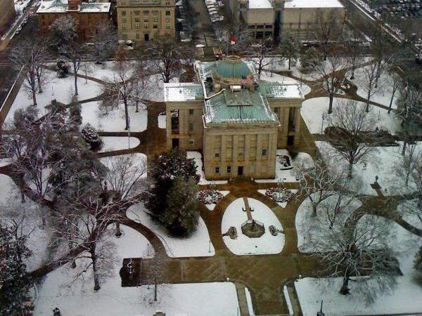 Viewer Scott Hanson shared this view of Raleigh from the top of the Wachovia building on Saturday, Feb. 13, 2010.